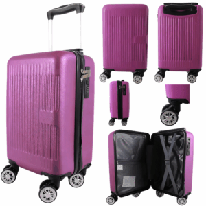 T-HC-US-1631 DARK PURPLE RYAN AIR CABIN-SIZED TROLLEY SUITCASE