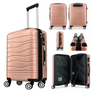 T-HC-US-1826 ROSE GOLD EASYJET TRAVEL CABIN TROLLEY SUITCASE