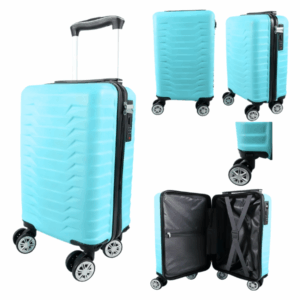 T-HC-US-1627 BLUE RYAN AIR CABIN-SIZED TRAVEL TROLLEY SUITCASE