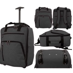 TR-E-002 GREY EASYJET UNDERSEAT CABIN SIZE 2-WHEELED BACKPACK