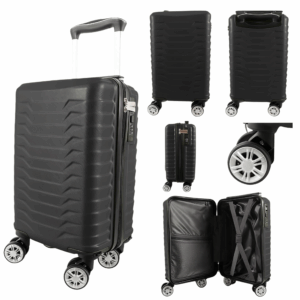 T-HC-US-1627 BLACK 15.7'' UNDER-SEAT CABIN-SIZE TRAVEL TROLLEY