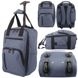 TR-R-002 NAVY WHEELED RYANAIR UNDERSEAT CABIN BAG