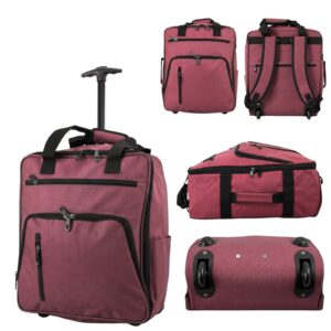 TR-E-002 PINK EASYJET UNDERSEAT CABIN SIZE 2-WHEELED BACKPACKTR-E-002 PINK EASYJET UNDERSEAT CABIN SIZE 2-WHEELED BACKPACK