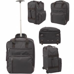TR-002 BLACK EASYJET UNDERSEAT CABIN SIZE 2-WHEELED BAG