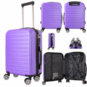 T-HC-US-1832 PURPLE UNDERSEAT CABIN-SIZE EASYJET TROLLEY SUITCAS