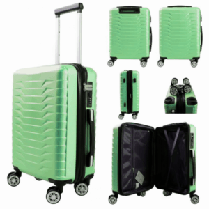 T-HC-US-1827 LIME GREEN CABIN-SIZE EASYJET TRAVEL TROLLEY SUITCA
