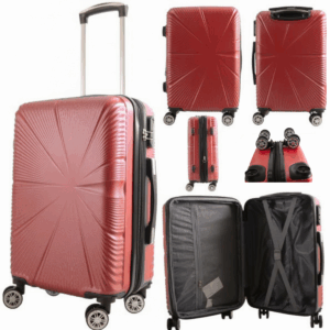 T-HC-CABIN-2029 BURGUNDY CABIN-SIZE TRAVEL TROLLEY