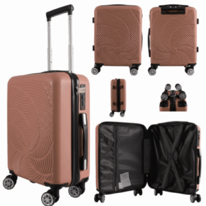 T-HC-US-1833 ROSE GOLD EASYJET TRAVEL CABIN TROLLEY SUITCASE