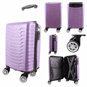 T-HC-US-1627 PURPLE 15.7'' UNDER-SEAT CABIN-SIZE TRAVEL TROLLEY