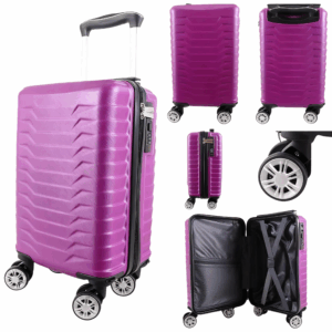 T-HC-US-1627 DARK PURPLE RYAN AIR CABIN-SIZED TROLLEY SUITCASE