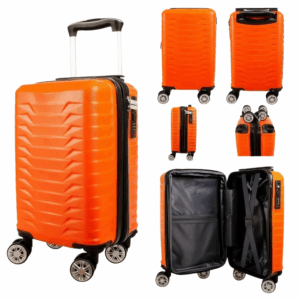 T-HC-US-1627 ORANGE 15.7'' UNDER-SEAT CABIN-SIZE TROLLEY