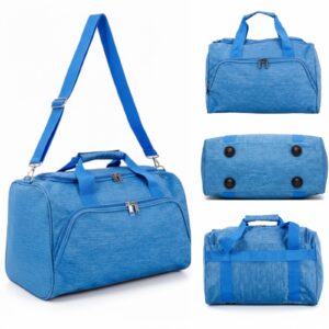 TB-17 BLUE UNDERSEAT HOLDALL UNISEX CABIN BAG W/ADJUSTABLE STRAP