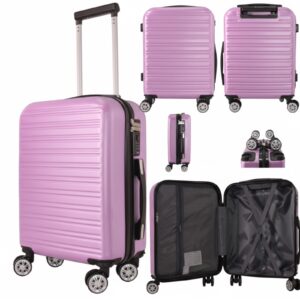 T-HC-US-1832 PINK UNDERSEAT CABIN-SIZE EASYJET TROLLEY SUITCAS