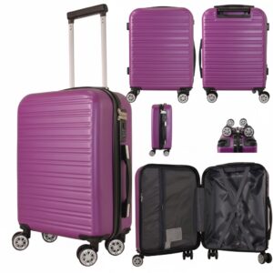 T-HC-US-1832 DARK PURPLE UNDERSEAT CABIN-SIZE EASYJET TROLLEY SU