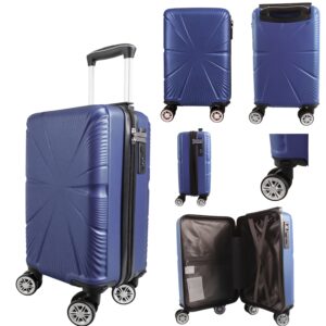 T-HC-US-1629 NAVY 15.7'' UNDER-SEAT CABIN-SIZE TRAVEL TROLLEY