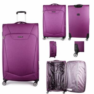 T-SC-02 DARK PURPLE 32'' TRAVEL TROLLEY SUITCASE