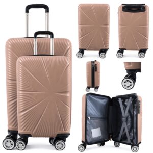 T-HC-US-1629 ROSE GOLD SET OF 2 RYAN AIR UNDERSEAT AND 20" CABIN