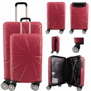 T-HC-US-1629 BURGUNDY SET OF 2 RYAN AIR, ALSO OVERHEAD CABIN-SIZ