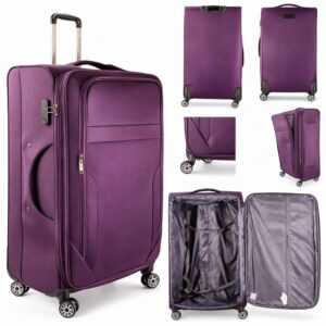 T-SC-03 D.PURPLE 32'' TRAVEL TROLLEY SUITCASE