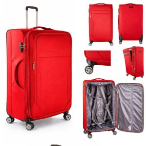 T-SC-03 MAROON 32'' TRAVEL TROLLEY SUITCASE