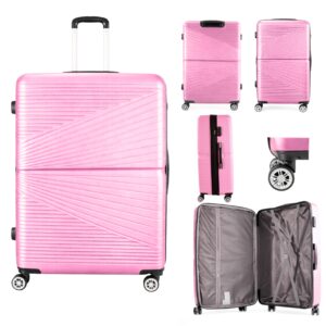 T-HC-12 PINK TRAVEL TROLLEY Hard Shell Cabin Cases 28