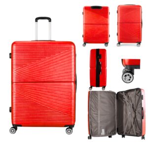 T-HC-12 RED TRAVEL TROLLEY Hard Shell Cabin Cases 28