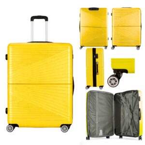 T-HC-12 YELLOW TRAVEL TROLLEY Hard Shell Cabin Cases 28