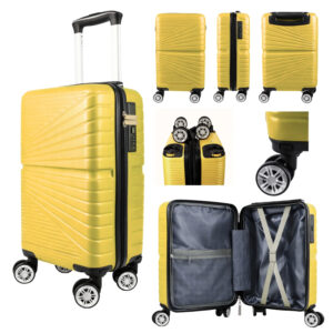 T-HC-US-1611 YELLOW RYAN AIR CABIN-SIZED TROLLEY SUITCASE