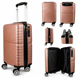 T-HC-US-1611 ROSE GOLD 15.7'' UNDERSEAT CABINSIZE TRAVEL TROLLEY