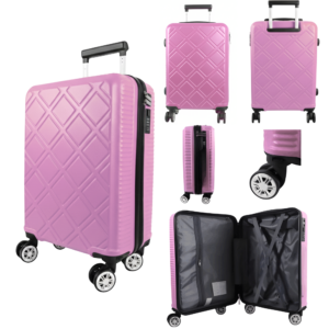 T-HC-US-1630 PINK 15.7'' UNDER-SEAT CABIN-SIZE RYAN AIR TROLLEY