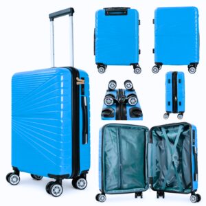 T-HC-US-1811 LIGHT BLUE UNDERSEAT CABIN-SIZE EASYJET SUITCASE