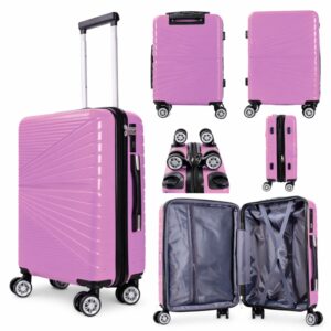 T-HC-US-1811 DARK PURPLE EASYJET TRAVEL CABIN TROLLEY SUITCASE