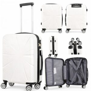 T-HC-US-1829 WHITE CABIN-SIZE EASYJET UNDERSEAT TRAVEL TROLLEY S