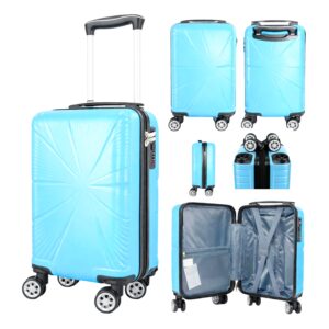 T-HC-US-1629 BLUE UNDER-SEAT CABIN-SIZE TRAVEL TROLLEY