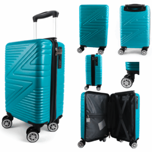 T-HC-US-1624 TEAL RYAN AIR CABIN-SIZED TRAVEL TROLLEY SUITCASE