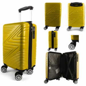 T-HC-US-1624 YELLOW RYAN AIR CABIN-SIZED TRAVEL TROLLEY SUITCASE