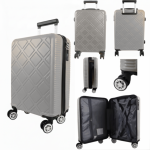 T-HC-US-1630 SILVER 15.7'' UNDERSEAT CABIN-SIZE RYAN AIR TROLLEY