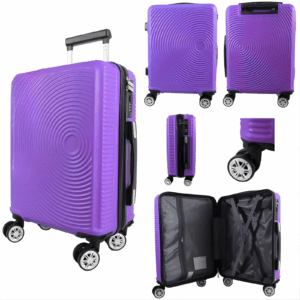 T-HC-US-1830 PURPLE CABIN-SIZE EASYJET TRAVEL TROLLEY SUITCASE
