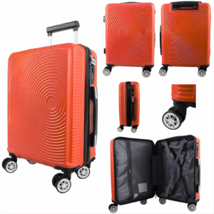 T-HC-US-1830 ORANGE CABIN-SIZE EASYJET TRAVEL TROLLEY SUITCASE