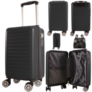 T-HC-US-1615 BLACK UNDER-SEAT CABIN-SIZE TRAVEL TROLLEY
