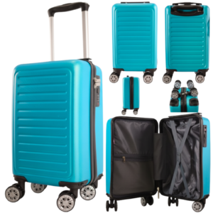T-HC-US-1615 TEAL UNDER-SEAT CABIN-SIZE TRAVEL TROLLEY