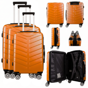 T-HC-25 ORANGE SET OF 3 TRAVEL TROLLEY SUITCASE (Copy)