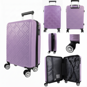T-HC-US-1630 LIGHT PURPLE RYAN AIR CABIN-SIZED TRAVEL TROLLEY SU