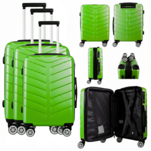 T-HC-25 LIME GREEN SET OF 3 TRAVEL TROLLEY SUITCASE (Copy)