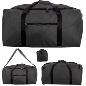 TB-65 BLACK LARGE 72L HOLDALL TRAVEL BAG