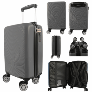 T-HC-US-1633 DARK GREY RYAN AIR CABIN-SIZED TROLLEY SUITCASE
