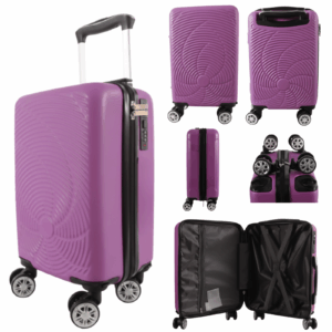 T-HC-US-1633 DARK PURPLE RYAN AIR CABIN-SIZED TROLLEY SUITCASE