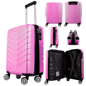 T-HC-US-1626 PINK RYANAIR UNDERSEAT CABIN-CASE TRAVEL TROLLEY