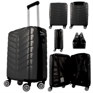 T-HC-US-1626 BLACK RYANAIR UNDERSEAT TRAVEL TROLLEY SUITCASE