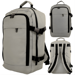 BP-120 GREY RYANAIR UNDERSEAT CABIN-FRIENDLY RUCKSACK W/MUL ZIP